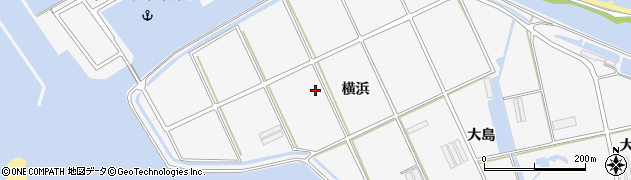 愛知県田原市伊川津町（横浜）周辺の地図