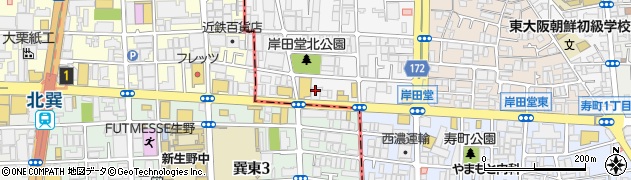びっくりドンキー 岸田堂店周辺の地図