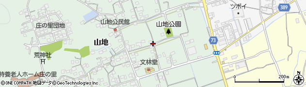 岡山県倉敷市山地109周辺の地図