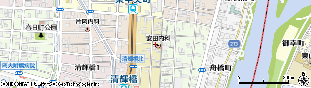 安田内科医院周辺の地図