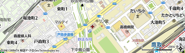 須磨警察署周辺の地図