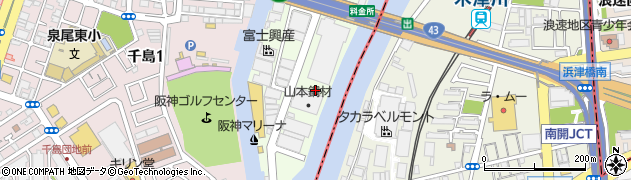 山本鋼材株式会社スチールセンター周辺の地図