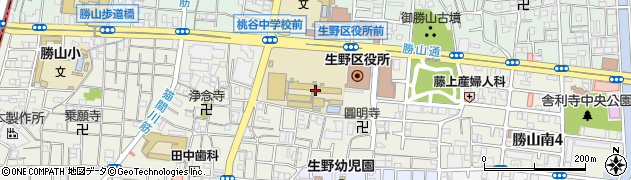 大阪府立桃谷高等学校周辺の地図
