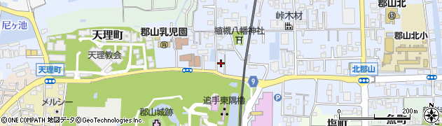 奈良県大和郡山市植槻町2周辺の地図