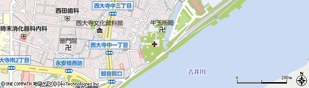 西大寺周辺の地図