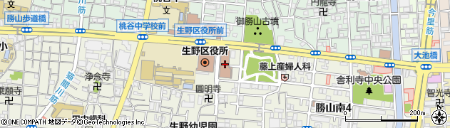生野郵便局周辺の地図