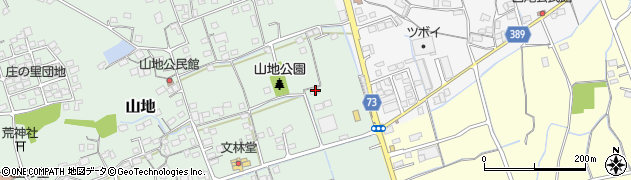 岡山県倉敷市山地61周辺の地図