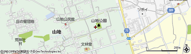 岡山県倉敷市山地116周辺の地図