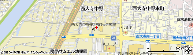 シュープラザ岡山西大寺店周辺の地図