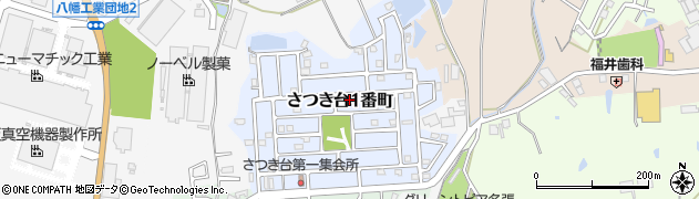 三重県名張市さつき台１番町周辺の地図