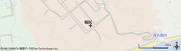 愛知県豊橋市西赤沢町（堀尻）周辺の地図