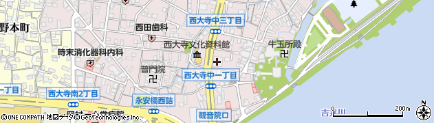 中国銀行西大寺支店周辺の地図