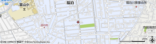 岡山県岡山市中区福泊周辺の地図