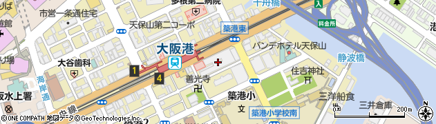 大阪みなと中央病院周辺の地図