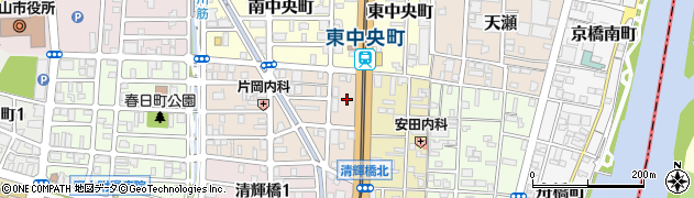 岡山県岡山市北区京町3周辺の地図