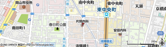 岡山県岡山市北区京町周辺の地図