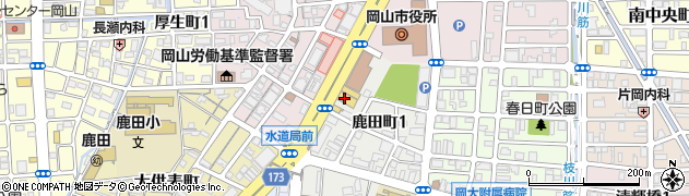 トヨタカローラ岡山株式会社　本社新車グループ周辺の地図