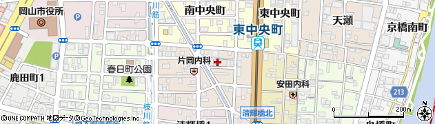 岡山県岡山市北区京町4周辺の地図