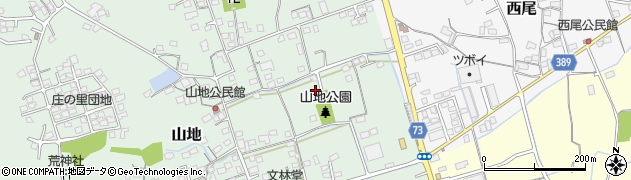 岡山県倉敷市山地118周辺の地図
