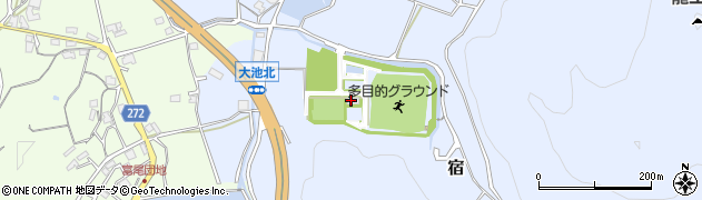総社市役所市出先機関　山手スポーツ広場周辺の地図