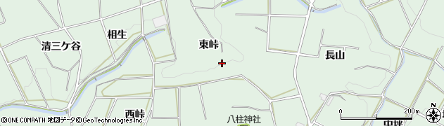 愛知県田原市六連町東峠周辺の地図