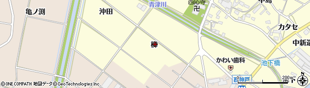 愛知県田原市神戸町柳周辺の地図