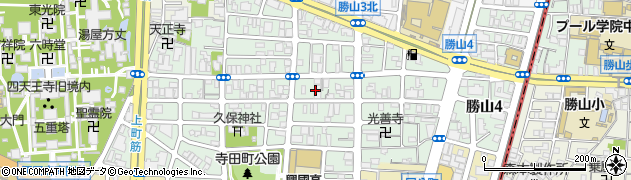 大阪府大阪市天王寺区勝山周辺の地図