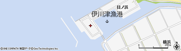 愛知県田原市伊川津町（貝ノ浜）周辺の地図