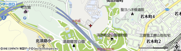 兵庫県神戸市須磨区水野町周辺の地図