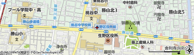 大阪市立生野区民センター周辺の地図