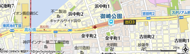 金平町周辺の地図