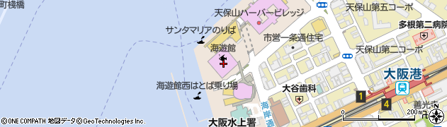 海遊館ホール周辺の地図