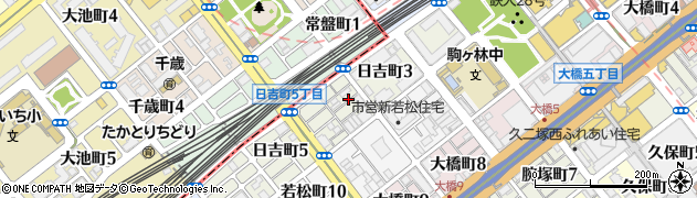 兵庫県神戸市長田区日吉町周辺の地図