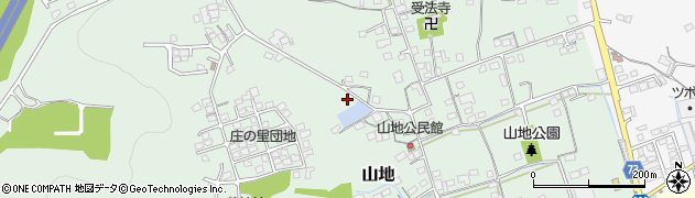 岡山県倉敷市山地602周辺の地図