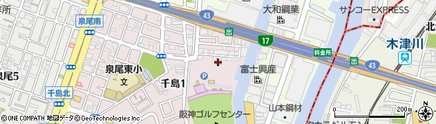 阪神ゴルフセンター倉庫周辺の地図