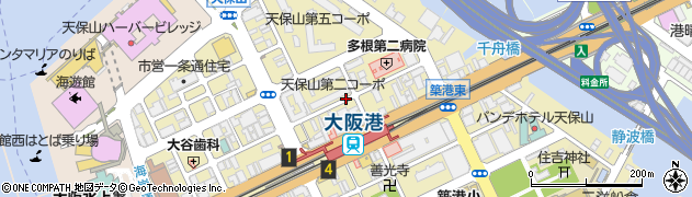 大阪府大阪市港区築港周辺の地図