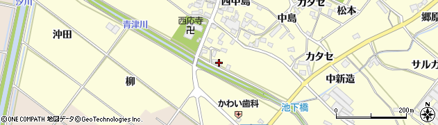 愛知県田原市神戸町前田周辺の地図
