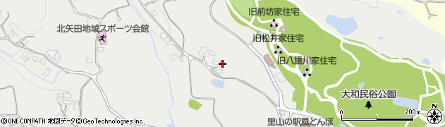 奈良県大和郡山市矢田町1116-2周辺の地図