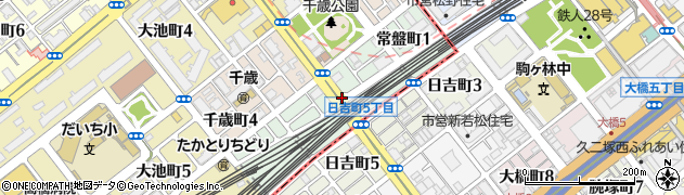兵庫県神戸市須磨区常盤町周辺の地図