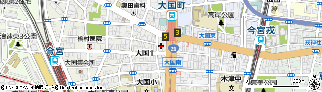 ＷＡＮＷＡＮＷＡＮ　大国町店周辺の地図