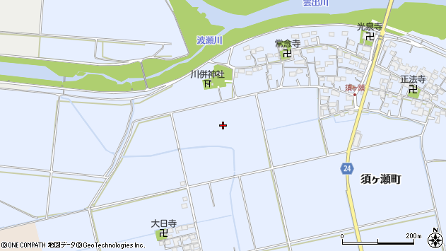 〒514-1124 三重県津市須ケ瀬町の地図