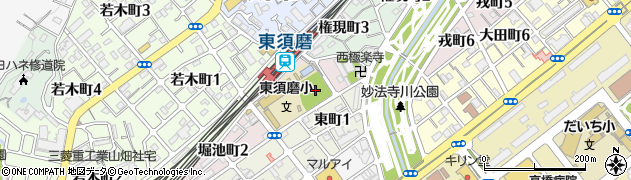 東須磨公園周辺の地図