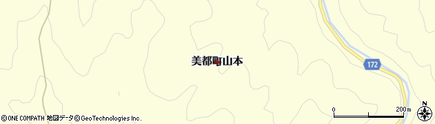 島根県益田市美都町山本周辺の地図