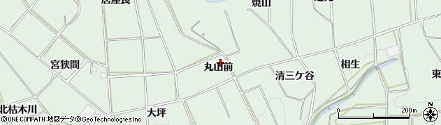 愛知県田原市六連町丸山前周辺の地図