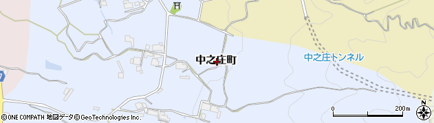 奈良県奈良市中之庄町周辺の地図