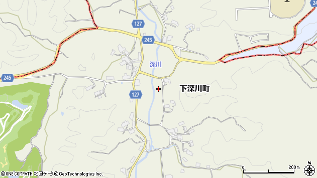 〒632-0101 奈良県奈良市下深川町の地図
