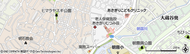 兵庫県明石市朝霧台1161-1周辺の地図