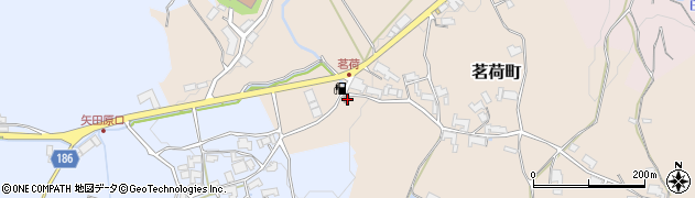 奈良県奈良市茗荷町399周辺の地図