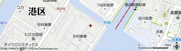 株式会社上組　大阪支店福崎出張所周辺の地図