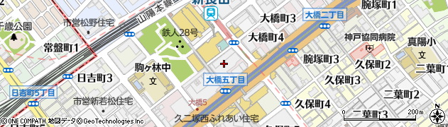 ＩＬＣＨＩＢｒａｉｎＹｏｇａ神戸新長田スタジオ周辺の地図